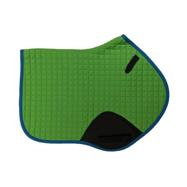 all-purpose saddle pad Green with Blue Trim